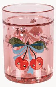 Set di 2 bicchieri glitter Cherry Bow