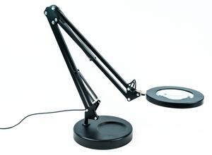 Brilagi - Lampada da tavolo LED dimmerabile con una lente d'ingrandimento LED/12W/5V 3000/4200/6000K nero