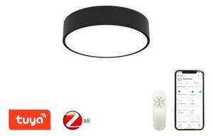 Immax NEO 07201L-Plafoniera LED dimmerabile RONDATE 28W/230V nero Tuya+RC