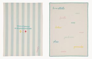 Set di 2 strofinacci in cotone Dessert Glac
