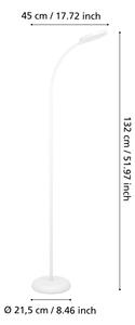 Eglo 902179 - Lampada da terra dimmerabile LAURO LED/5,5W/230V 2700/4000/6500K bianco