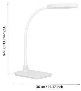 Eglo 902178 - Lampada da tavolo dimmerabile a LED LAURO LED/5,5W/230V 2700/4000/6500K bianco