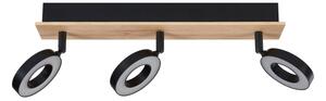 Eglo 901204 - Faretto LED RIELVES 3xLED/4,2W/230V nero/marrone