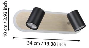 Eglo 901632 - Faretto LED RIMBOCCHI LED/12W/230V marrone/nero