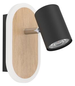 Eglo 901631 - Faretto da parete LED RIMBOCCHI LED/7W/230V marrone/nero