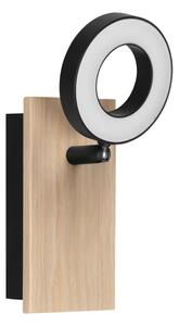 Eglo 901202 - Faretto da parete LED RIELVES LED/4,2W/230V nero/marrone