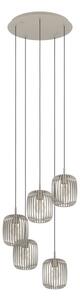 Eglo 901125 - Lampadario a sospensione ROMAZZINA con cavo 5xE27/40W/230V, beige