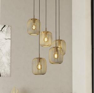 Eglo 901125 - Lampadario a sospensione ROMAZZINA con cavo 5xE27/40W/230V, beige