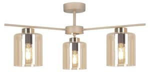 Lampada a sospensione VANES beige 3xE27x20W in metallo, dimensioni: 29x57x57 cm, IP20, Kaja