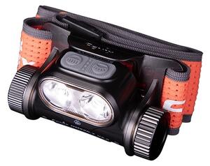 Fenix HM65RTV20BLC- LED Dimmerabile ricaricabile lampada da testa LED/USB IP68 nero/arancione