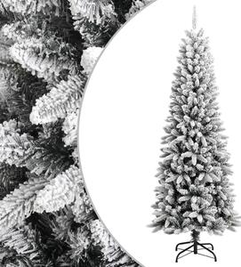 Albero di Natale Artificiale con Neve Floccata 210 cm PVC e PE