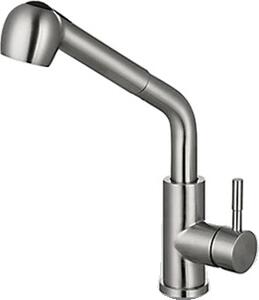 Rubinetto da cucina, Tipo di spruzzo estraibile, Acciaio inox resistente, 04001nb
