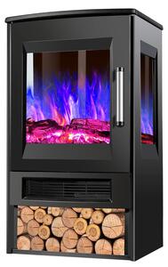 Camino elettrico Vigevee, 900/1800 W, con 8 colori di fiamma e 5 livelli di luminosità