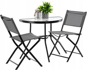 Piccolo set da giardino ARIANA - grigio