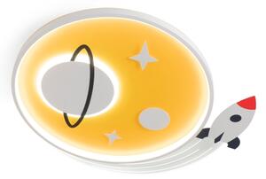 Brilagi -LED Plafoniera per bambini STARSHIP LED/64W/230V 3000/4500/6000K gialla