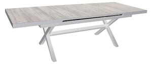 GRES - tavolo da giardino allungabile in alluminio e gres cm 200/260x101