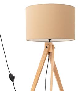 Sollux SL.1905 - Lampada da terra NATT 1xE27/15W/230V tortora