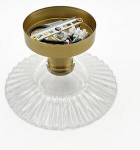 Lampadario a plafone TRISH 1xE27/15W/230V oro/trasparente
