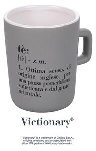 Tazza mug da tè 300 ml in ceramica decorata con scirtte Victionary