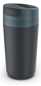 Tazza da viaggio blu scuro-antracite 450 ml Sipp - Joseph Joseph