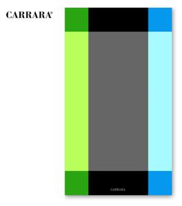 Telo MARE in spugna tinto filo Carrara SEYCHELLES variante 01 turchese S41 misura cm 95x180 - SECONDA SCELTA