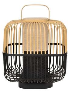 Bamboo Quadrato Lampada da Tavolom Nero - Forestier