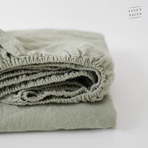 Lenzuolo di lino verde 200x140 cm Sage - Linen Tales