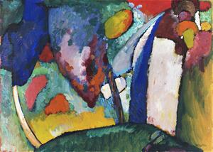 Riproduzione The Waterfall 1909, Wassily Kandinsky