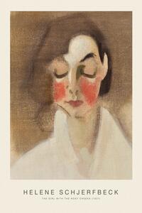 Riproduzione The Girl with the Rosy cheeks - Helene Schjerfbeck