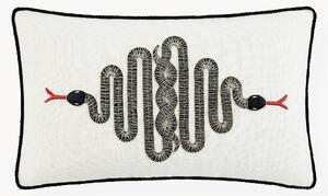 Cuscino decorativo in lino Snake