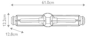 HINKLEY Applique per il bagno Masthead, ottone, a 2 luci, altezza 61 cm