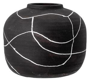 Vaso in terracotta nera dipinto a mano Niza - Bloomingville
