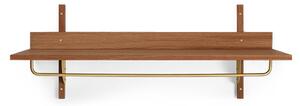 Ferm LIVING - Sector Rack Shelf Smoked Oak/Brass ferm LIVING