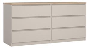 Cassettiera color crema 154x76x50 cm Naia – Tvilum