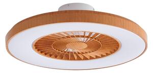 Teleo LED Ventilatore a soffitto CCT Legno - Lindby