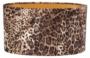 Paralume ovale da 30 cm – Paralume in tessuto marrone – Collezione Bentley realizzata a mano – Elegante paralume ovale – Dimensioni: 20x30x14 cm