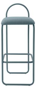 Angui Sgabello da bar H92,5 Dusty Blu Bouclé - AYTM