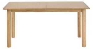 Tavolo da pranzo rettangolare estensibile in legno chiaro frassino L160-210 cm CLAUDIE
