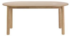 Tavolo da pranzo ovale allungabile in legno chiaro frassino L180-230 cm CLAUDIE