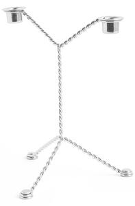 Wire Candleholder Mirror - Hay