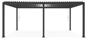 Pergola Bioclimatica 3.6x6 In Alluminio Con Tetto Lamellare Antracite Ocean Bizzotto - Bizzotto