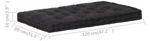 Coprisedia VidaXL cuscino per pallet 120 x 80 x 10 cm