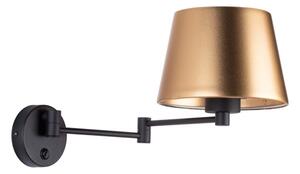 Lampada da parete GLORY 1xE27/15W/230V dorata/nera
