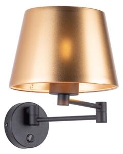Lampada da parete GLORY 1xE27/15W/230V dorata/nera