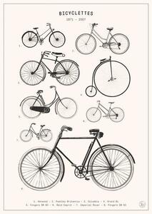 Bodart, Florent - Stampa artistica Bicyclettes, (30 x 40 cm)