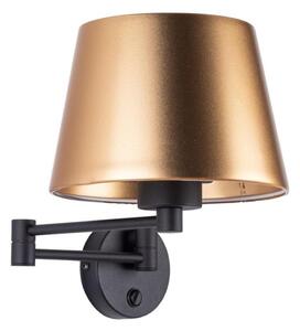Lampada da parete GLORY 1xE27/15W/230V dorata/nera