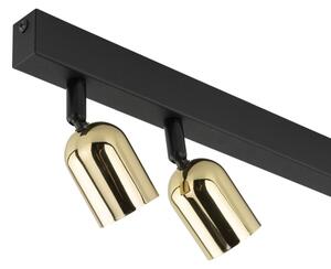 Faretto TOP 3xGU10/10W/230V nero/oro