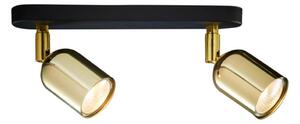 Faretto TOP 2xGU10/10W/230V nero/oro