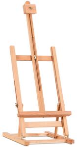Costway Cavalletto artistico regolabile resistente con superficie di legno, Cavalletto portatile con porta tela per atelier