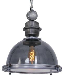 Steinhauer - lampada a sospensione - Bikkel - trasparente - vetro metallo - Ø 45cm - E27 - 1452GR